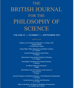 The British Journal for the Philosophy of Science